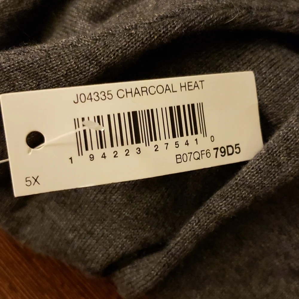 Amazon Essentials Lightweight Longer Length Cardigan Sweater Heather Gray 5X